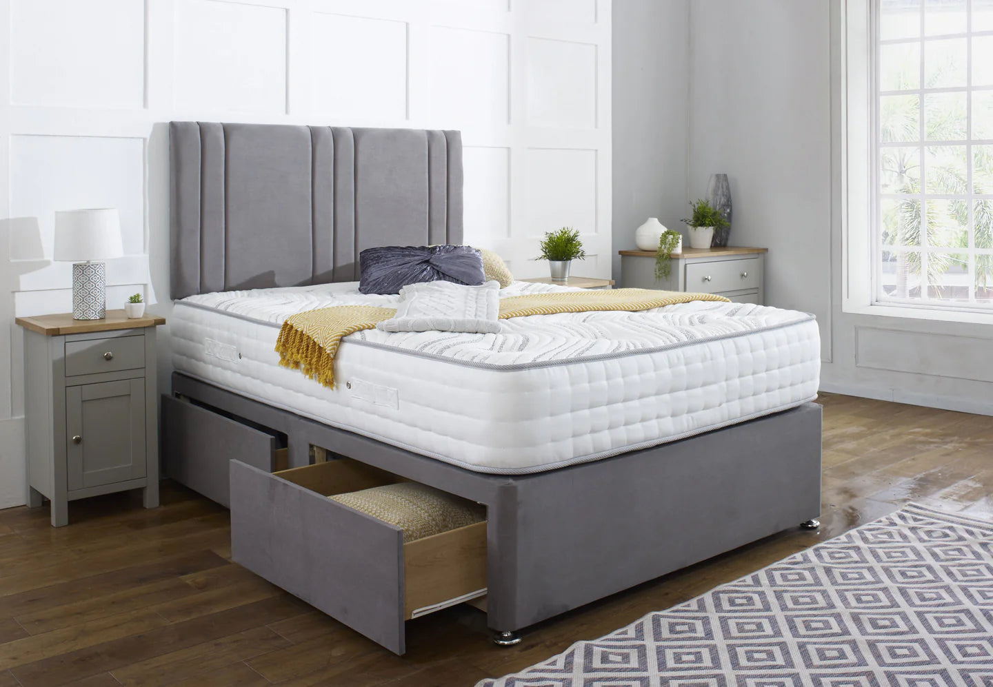 Khloe Divan Bed Set with Headboard